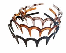 3PCS Headbands for Women, Non-Slip Headband with Teeth Wavy Headband, Premium Pl