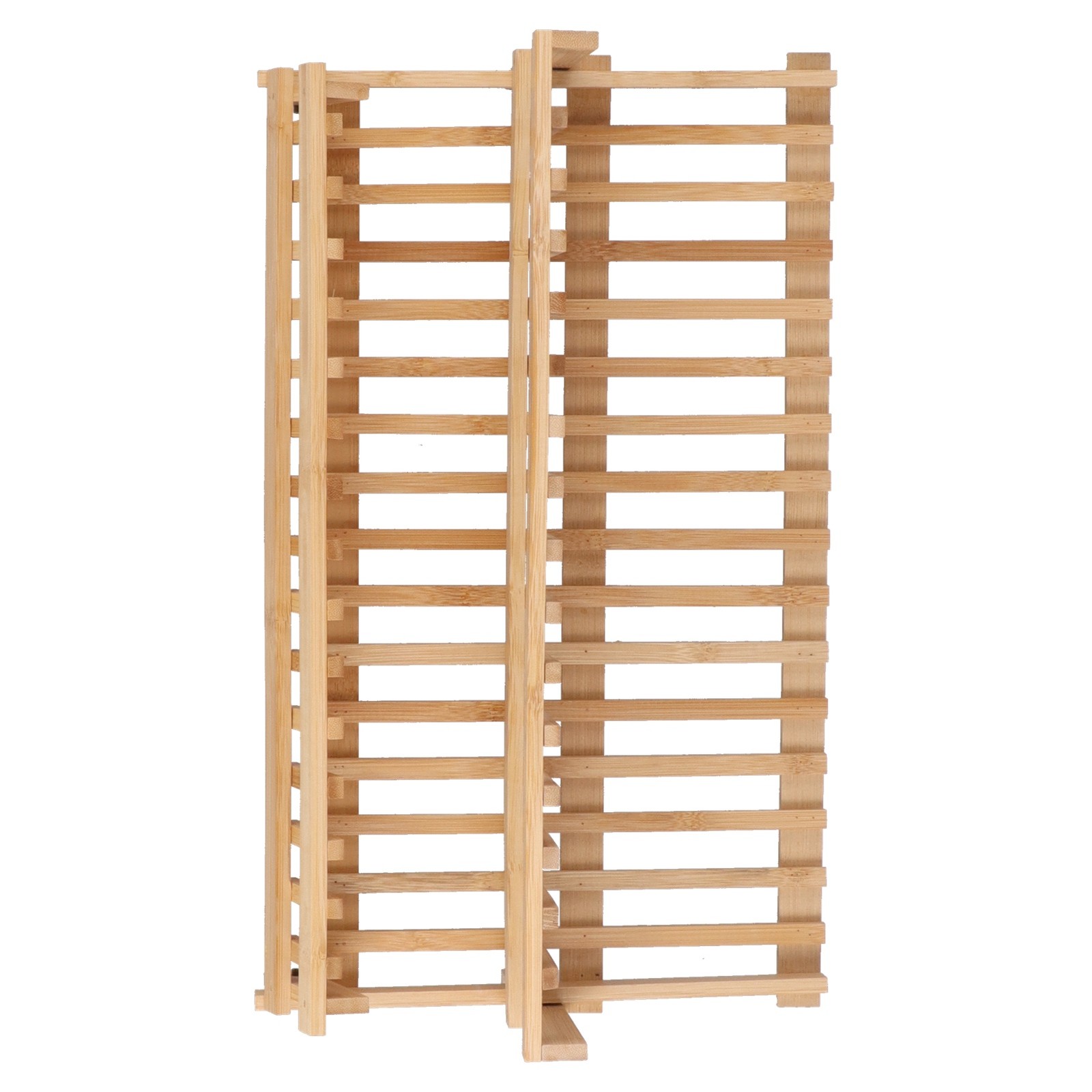 16 Grid Bamboo Dish Drying Rack Folding Storage For Kitchen Recommended