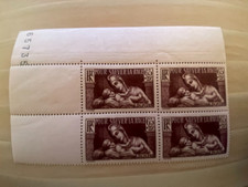 France 1937  n° 356 bloc de 4 neufs * * neuf sans charniere