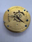 Illinois 18s Grade 2 Antique 11J Gilt  Gold Pocket Watch Movement Only 628 ￼