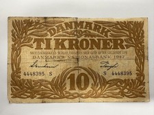 Dänemark - Denmark 10 Kronen 1942 - Fem Kroner