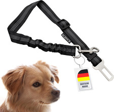 Hundegurt fürs Auto - Verstellbarer Anschnallgurt - Hundesicherheitsgurt mit ela
