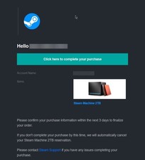 Valve Steam Machine 2TB - NO CONTROLLER