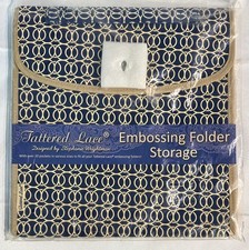 Tattered Lace Embossing Folder Storage Case 20 Pockets In Various Sizes New RARE