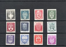 TIMBRE FRANCE FRANKREICH 1942 N°553/564 NEUF* MH