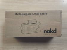 MULTI PURPOSE CRANK RADIO SOLAR PANEL HAND CRANK USB AND AAA AM FM LED TORCH