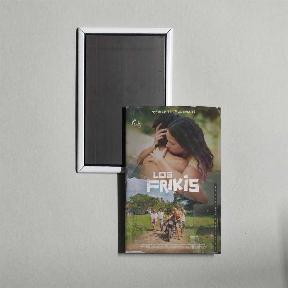 Mini póster de película Los Frikis imán de armario de nevera