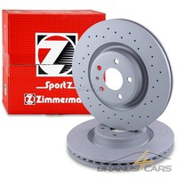Zimmermann 2X SPORT-BREMSSCHEIBE Vorne FÜR Audi A4 B8 A5 A6 C7 Porsche Macan 95B