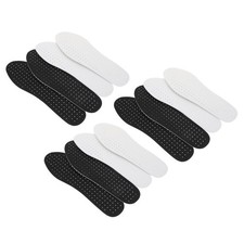 6 Pairs of Sweat Absorption Insoles Breathable Buffer Insoles EVA Shoes Cushion