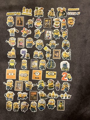 10 Pcs Random ~1.5 x2  Minions Cartoon Stickers Kevin Stuart Bob Despicable Me