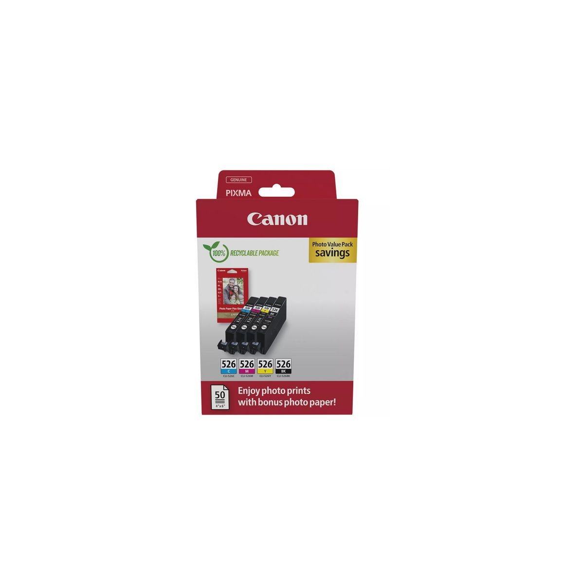 Cartouche d'encre CANON CLI-526 multipack jet d'encre Pixma