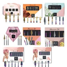 IQ NAILS DIAMOND & CARBIDE NAIL DRILL BIT SETS FOR BEGINNERS & ADVANCED MANICURE