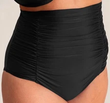 New Shapermint Essentials High-Waisted Control Bikini Bottom Black Size M