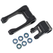 Powerhobby 7075 Aluminum Knuckle & Pull Rod Black Losi Promoto MX