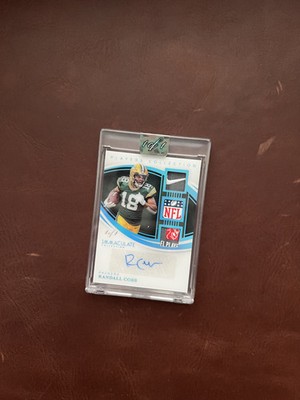 Randall Cobb Panini Immaculate NFL Shield, Nike Swoosh Auto 1/1 Near Mint
