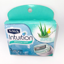 Schick Intuition Sensitive Care Moisturizing Razor Blade Refills 3 Cartridge NEW