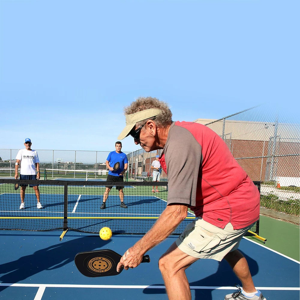 Pickleball Net Set With Wheels And Court Marking Kit 22 FT Pickleball Nets Frame