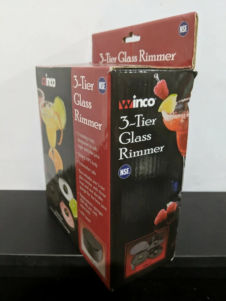 3-Tier Glass Rimmer - Sugar Salt Rim Lime - Bartender Tool - Image 3 of 4