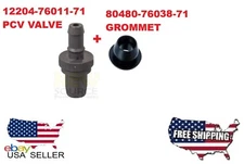 TOYOTA FORKLIFT PCV VALVE 12204-76011-71   + GROMMET  80480-76038-71  KIT
