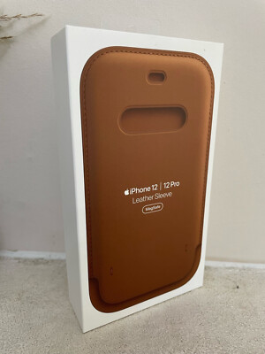 Leather Sleeve Magnetic Charging Case for iPhone 12 Pro Genuine