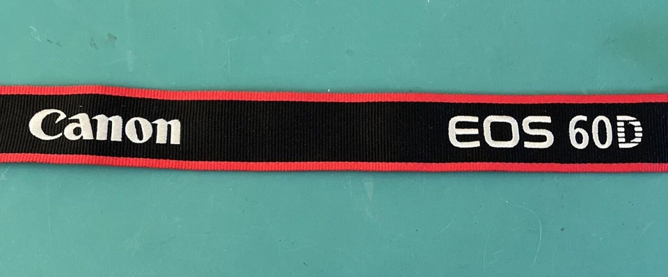 Canon EOS 60D Shoulder Camera Strap. OEM. Blue/Red/White. VERY GOOD. - Image 2 of 4