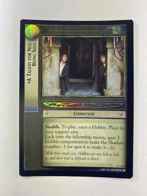 LOTR TCG FOTR Fellowship OT Ring A Talent for Not Being Seen FOIL 1U316 Unplayed