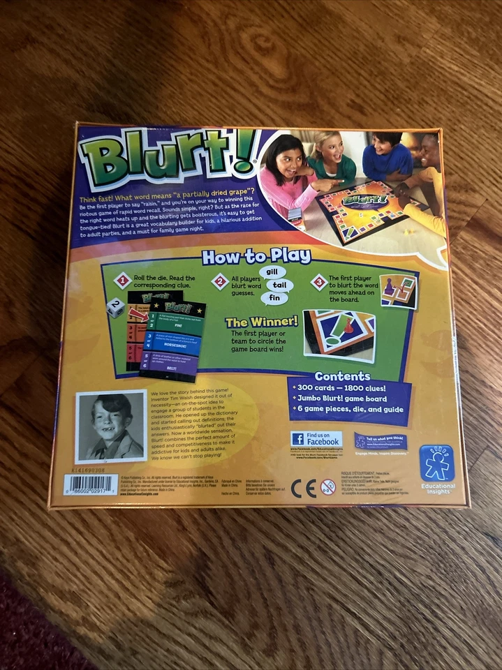 Blurt The Uproarious Word Race Game Ages 7 & Up 3-12 Players Factory Sealed - Image 2 of 2