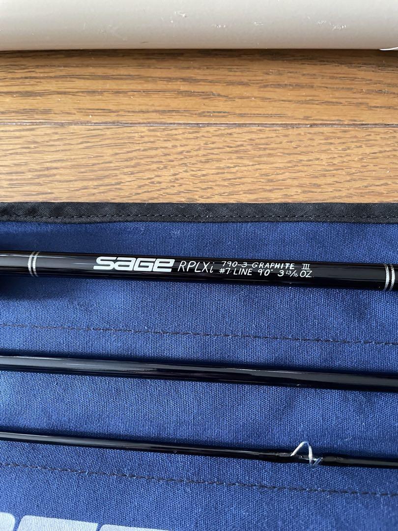 SAGE フライロッド RPLXi 790-3GRAPHITE III SAGE Fly Rod RPLXi 790-3GRAPHITE III #7 9ft 3 pieces Fly