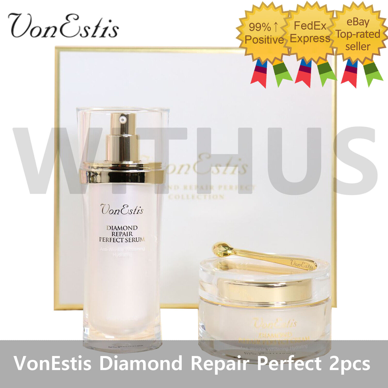 VonEstis Diamond Repair Perfect Collection Cream Serum 2pcs Set Wrinkless