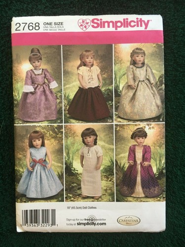 Simplicity Doll Patterns ~ All Patterns are Size 18 * ~ * ~ * ~ * ~ Listing 1478 - Picture 84 of 113
