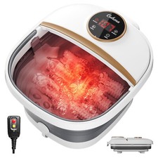 Collapsible Foot Spa Bath with Heat,Foot Massager with Two Side Supports,Leak...