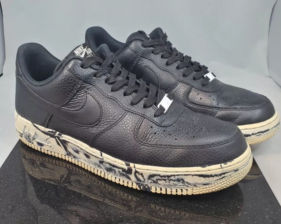 Size 10.5 Nike Air Force 1 07 LV8 Black Marble
