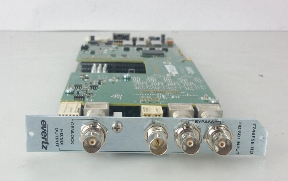 Evertz 7746FSE-HD HD/SD SDI Frame Synchronizer Sync  W/ Back panel - Image 4 of 4