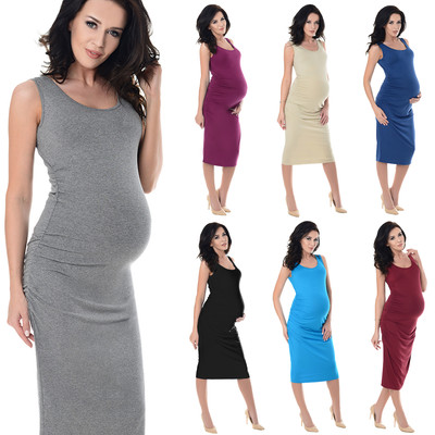 Purpless Sleeveless Jersey Ruched Pregnancy Maternity Midi Dress Dresses 8130 | eBay Purpless Sleeveless Jersey Ruched Pregnancy Maternity Midi Dress Dresses 8130 | eBay