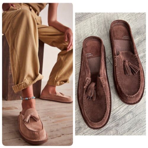Laid Back Loafer Mules by Jeffrey Campbell chocolate Sz 9 NEW