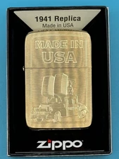 Famous 1947 Zippo Car Brass Replica Zippo Lighter NEW Made In USA