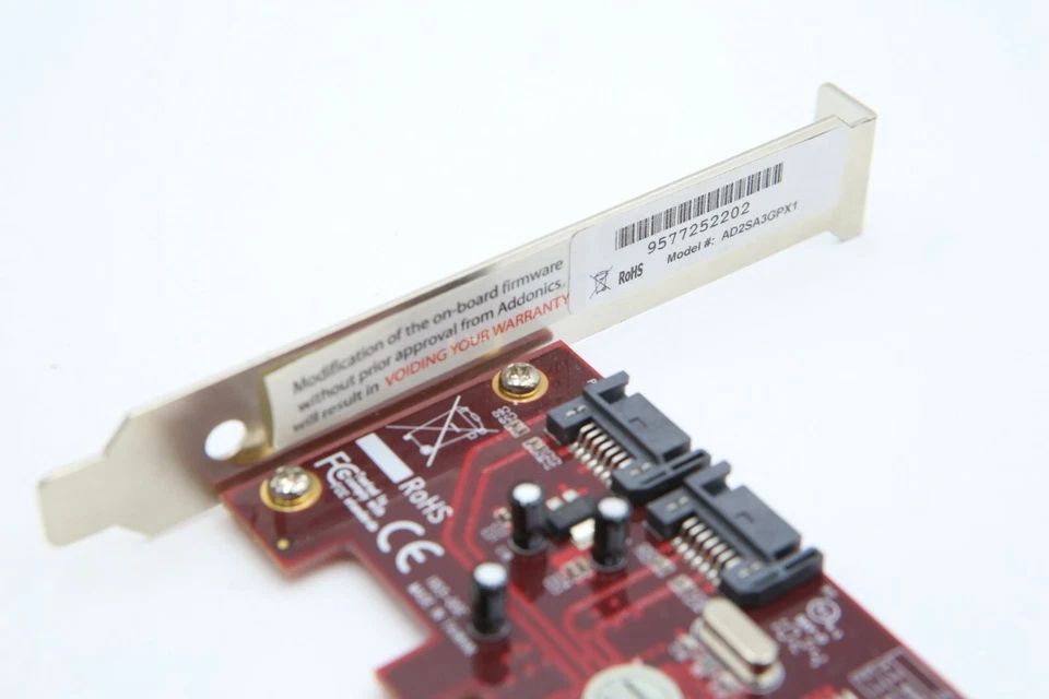 ADDONICS AD2SA3GPX1 SATA II RAID PCIe LP 2x eSATA Ports Internal A11f - Image 3 of 4