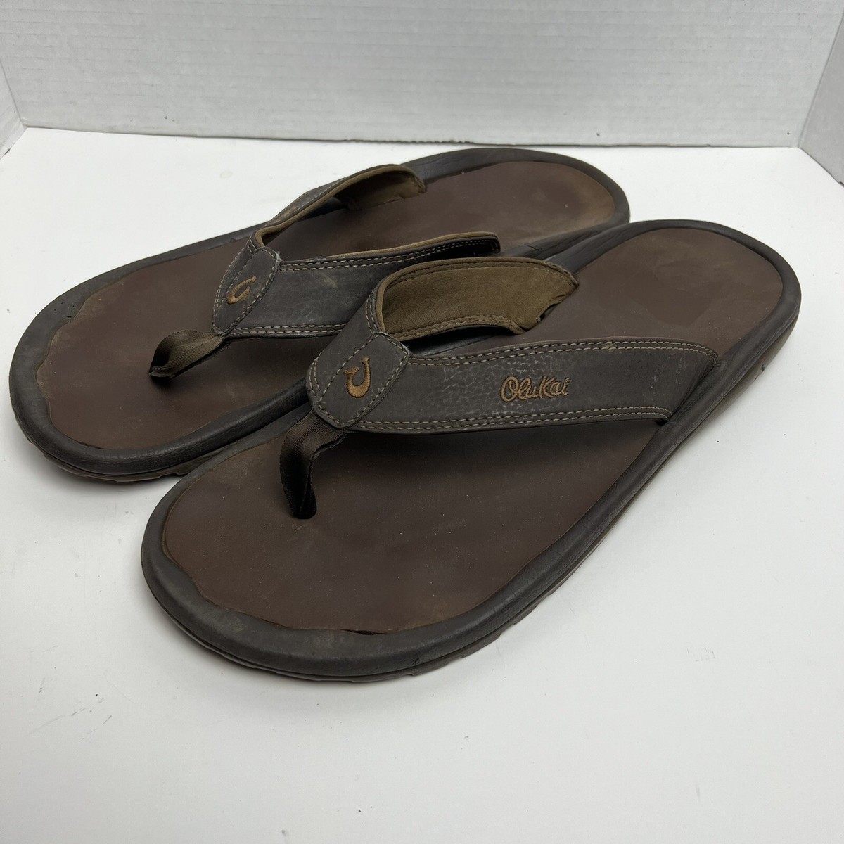Men’s Olukai Ohana Brown Flip Flops Size 13 OluKai Men main image 3