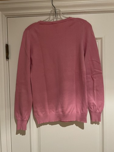 LACOSTE Cotton/Cashmere Crewneck Sweater Pink 38 - Picture 4 of 4