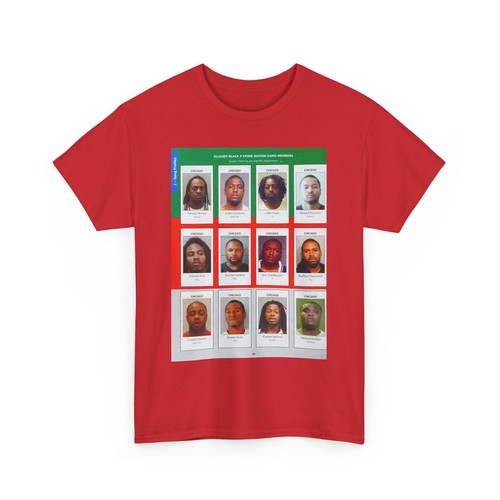 The Chicago Gang Book Página 40 - Negro P Stone Nation Miembros - Camiseta - Imagen 48 de 49