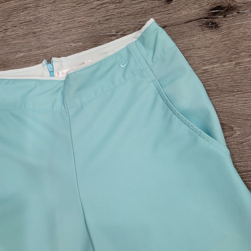 Pantaloni da golf Nike Golf donna XS stampa turchese taglio dritto crop - Foto 4 di 8