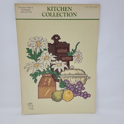 Leisure Arts Kitchen Collection Cross Stitch Pattern Leaflet 901