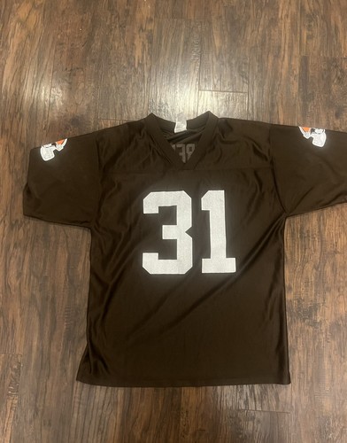 Maglia vintage NFL Reebok Cleveland Browns #31 verde giovanile taglia XL (18-20) - Foto 8 di 13