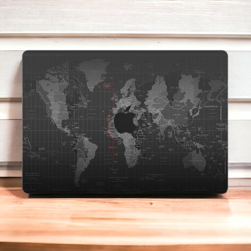 World Map MacBook Skin - Full cover skin for MacBook Pro & Air Models, M1, M2 - 第 1/7 張圖片