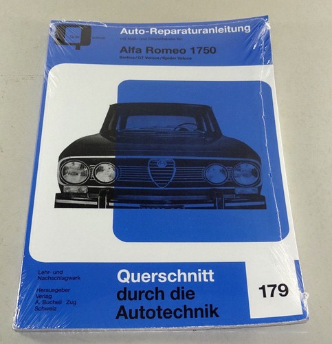 Reparaturanleitung Alfa Romeo 1750 Berlina / GT Veloce / Spider Veloce - Bild 1 von 2