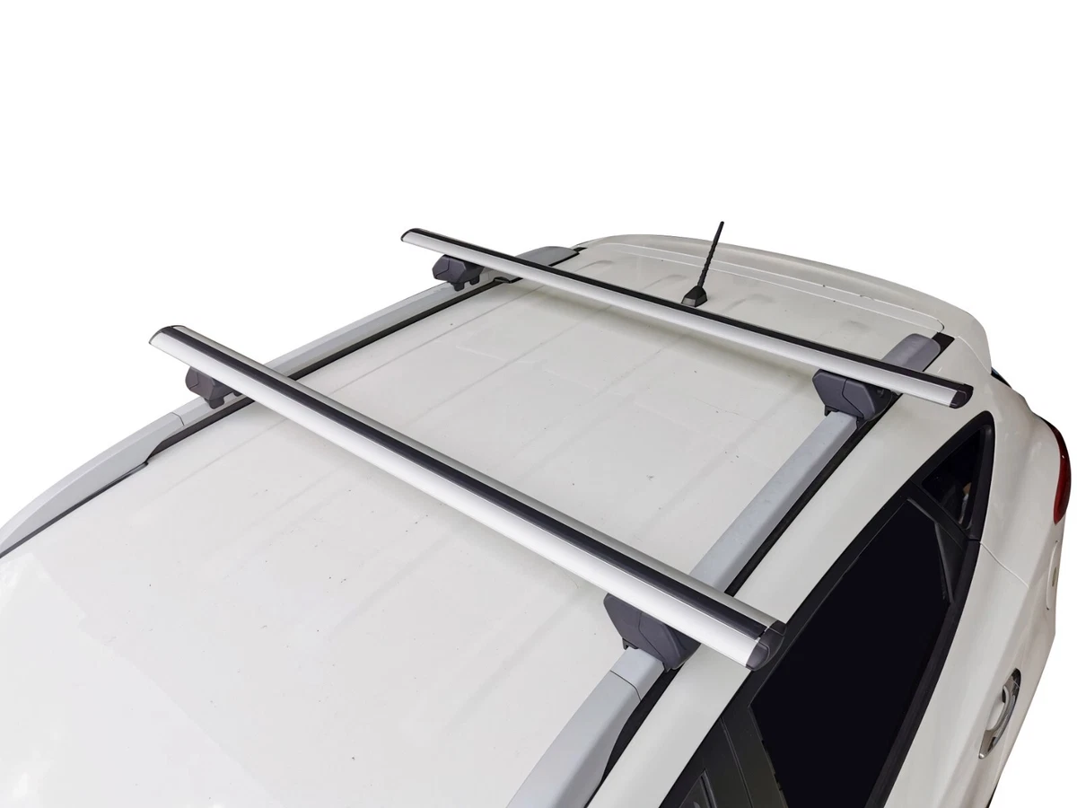 Aerodynamic Alloy Roof Rack Cross Bar for Hyundai ix35 2009 14 Lockable 135cm