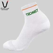 Technist Crew Sports Socks Unisex Tennis Badminton Socks Casual Green NWT TS-21