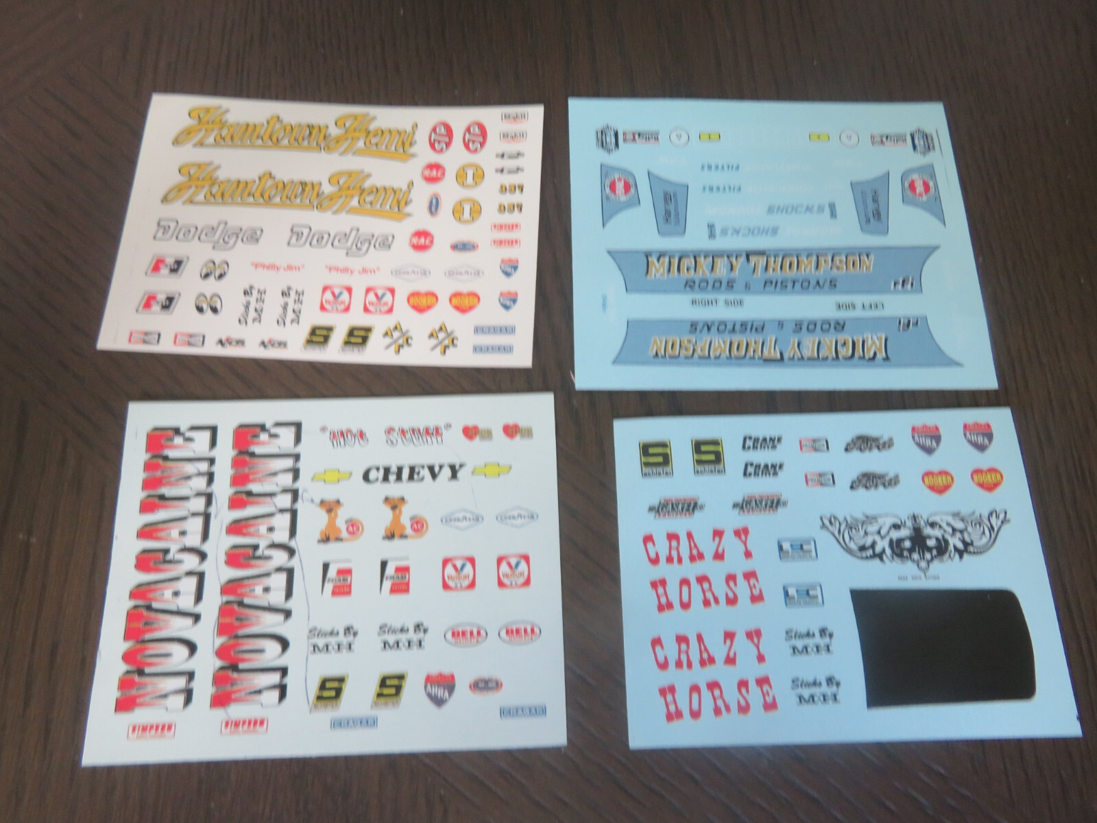 AMT Johan Novacaine Crazy Horse Hamtown Hemi Mickey Thompson Decal Lot