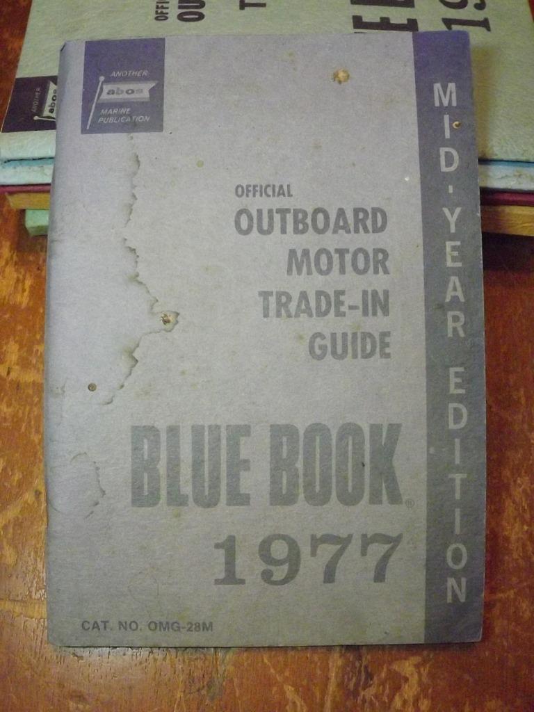 Vintage 1977 Official Outboard Motor TradeIn Guide "Mid Year Edition