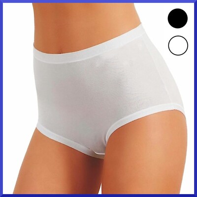 3 Damen Slips Baumwolle Culotte JADEA High Waist Unterhose bunt Unterwäsche gra